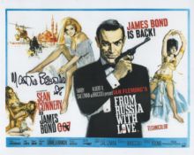 007 James Bond movie From Russia with Love 8x10 inch poster photo signed by Bond girl Martine