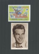 Fred Macmurray signed sepia photo. Mounted to approx. size 12x8inch. Good condition. All