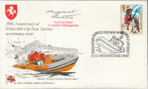 Raymond Baxter signed 20th Anniversary of Whitstable Lifeboat Station Whitstable Kent RNLI