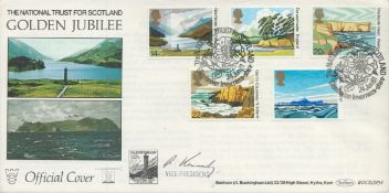 R Kennedy signed National trust for Scotland FDC. Good condition. All autographs are genuine hand