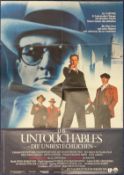 The Untouchables Movie Poster (German Version) 1987 featuring Robert De Niro and Sean Connery,