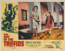 Day of the Triffids 8x10 inch cult 50's horror movie photo signed by actress Janina Faye (Susan) -