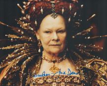 Judi Dench signed 10x8inch colour photo. Good condition. All autographs are genuine hand signed