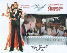 007 James Bond movie Octopussy 8x10 photo signed by Vera Fossett who played a juggling girl in the