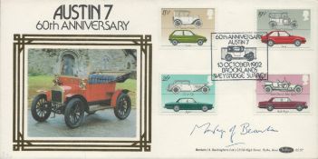 Montague of Beaulieu signed FDC. Good condition. All autographs are genuine hand signed and come