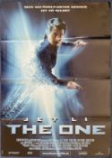 The One Movie Poster (German Version) 2001 featuring Jet Li, approx. size 23 x 33 inches, good