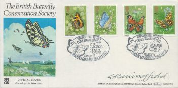 Beningfield signed British butterfly FDC. Good condition. All autographs are genuine hand signed and
