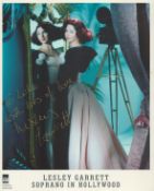 Leslie Garrett signed 10x8inch colour photo. Dedicated. Good condition. All autographs are genuine