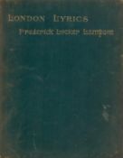 London Lyrics by Frederick Locker Lampson Hardback Book date and edition unknown with 76 pages