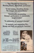 A Cry in The Dark 1988 (Version 2) Original Movie Poster featuring Meryl Streep, Sam Neil, approx.