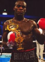 Boxing Joshua Buatsi signed 12x8 inch colour photo. Good condition. All autographs are genuine