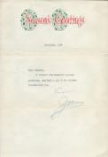 Joan Crawford signed Christmas letter dated 1964. Good condition. All autographs are genuine hand