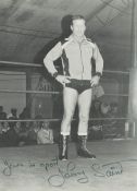 Johnny Saint signed 9x6inch black and white photo. Good condition. All autographs are genuine hand