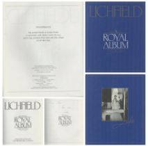 Lichfield signed Dedicated. Hardback Book LICHFIELD Royal Album First Published in Great Britain