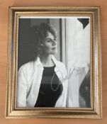 Carol King signed 12x10 inch overall framed black and white photo. Good condition. All autographs