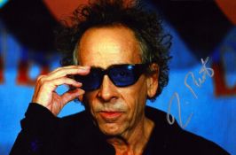 Tim Burton signed 6x4 inch colour photo. Good condition. All autographs are genuine hand signed