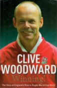 Clive Woodward Signed Book - Winning! By Clive Woodward 2004 Hardback Book First Edition with 464