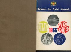 Kent County Cricket Club Annual 1957 & Test Cricket Almanack 1966 Softback Books with 188 & 56 pages