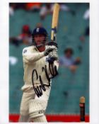 Cricket Craig White signed 10x8 inch colour photo pictured in action for England in test match