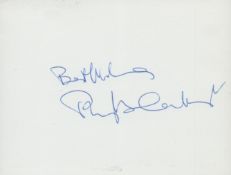 Phyllis Calvert signed autograph card 4.5x3.5 Inch. Was an English film, stage television actress.
