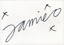 Jamie Oliver signed 8x6inch colour photo. Signed on reverse. Good condition. All autographs are