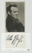 Van Heflin signed autograph card 5x3 Inch include black & white photo 5.5x3.5 Inch. Was an