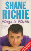 Shane Richie Signed Book - Rags to Richie 2004 Softback Book Pocket Books First Edition with 390