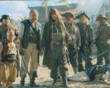 Adam Brown signed Pirates of the Caribbean 10x8 inch colour photo. Good condition. All autographs
