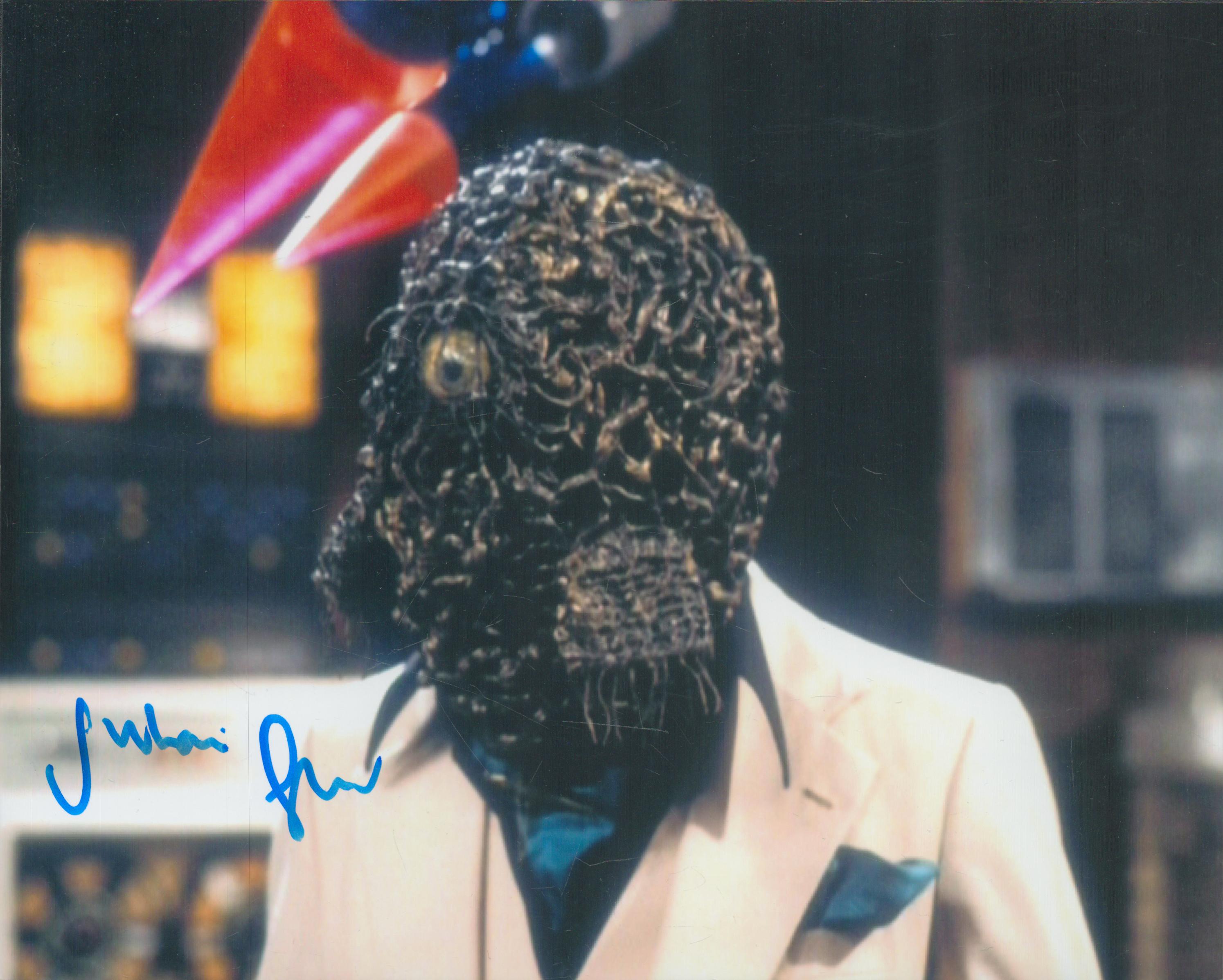 Julian Glover signed 10x8 inch DR WHO colour photo picture in his role as Count Scarlioni. Good
