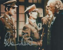 Richard Franklin signed 10x8 inch DR WHO colour photo pictured in his role as Captain Mike Yates.