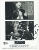 Adrian Dunbar signed Richard III 10x8 inch black and white promo photo. Good condition. All