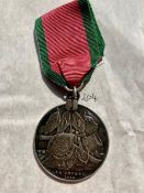Turkish Crimean Medal La Crimee. Named to Pte 1819 R Heaseltine, 7th Foot regiment, also entitled to