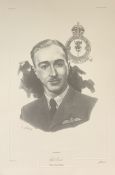 WW2 Flt Lt Bill Reid VC Signed on Janet Keck Artwork Print Showing Bill Reid. 199/1000. Signed in