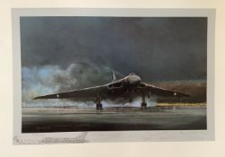 Vulcan Farewell 19.5x28 inch colour print by Michael Rondot signed by the artist, further signed