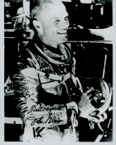 John Glenn signed 10x8inch black and white photo. Good condition. All autographs are genuine hand