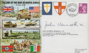 WW2. Sergeant John Patrick Kenneally VC Signed the End Of The War In North Africa 13th May 1943 FDC.