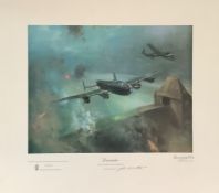 WW2 Frank Wootton, Limited Edition colour print, Lancaster (attack on the Mohne Dam, 16th / 17th May
