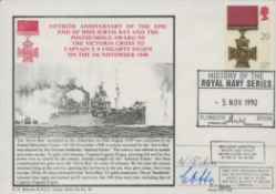 WW2. Willi Diehm and Ernst Otto Signed 50th Anniversary of the Epic End of HMS Jervis Bay and the