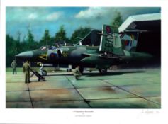 16 Squadron Buccaneer by Jon Westwood 15x11 inch colour print signed by The Artist. Good