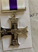 COPY of Military Cross medal. Good to fine Condition. Good condition. All autographs are genuine