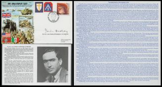 WW2. Rt Hon Lord Healey of Riddlesden Signed Invasion of Italy FDC. British Stamp with 3rd September