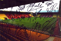 Watford Football Club team signed 12x8 inch colour photo. Good condition. All autographs are genuine