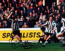 Malcom Macdonald signed Newcastle United 10x8 inches colour photo. Good condition. All autographs