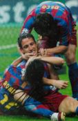 Juliano Belletti Signed 12x8 inch Colour Barcelona FC Photo. Good condition. All autographs are