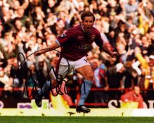 Paul Merson signed 10x8 inch colour photo pictured while playing for Aston Villa. Good condition.