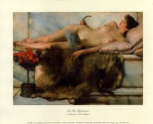 In The Tepidarium by Sir Lawrence Alma-Tadema 12x10 inch approx. colour print. Good condition. All