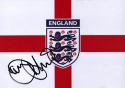Danny Mills signed 7x5 colour England Flag photo. Good condition. All autographs are genuine hand