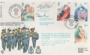Group Captain D Goucher and Squadron Leader Eric Banks signed 62nd Anniversary of the RAF Central