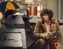 Doctor Who 8x10 photo signed by actor John Leeson as K9. Good condition. All autographs are