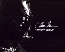 Andrew Nelson signed Star Wars 'Darth Vader' 10x8 inch black and white photo. Good condition. All